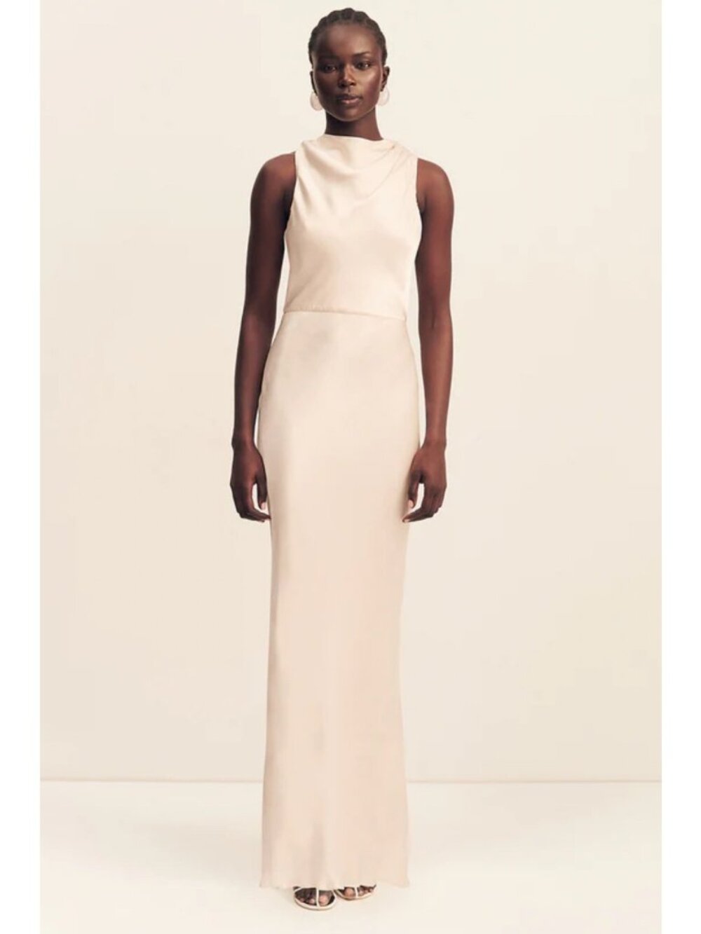 NWT Shona Joy La Lune High Neck Bias Maxi Dress Size 4